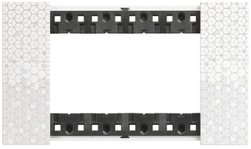 Рамка горизонтальная Legrand BTicino Living Now 1-м. 4 мод. пиксель картинка